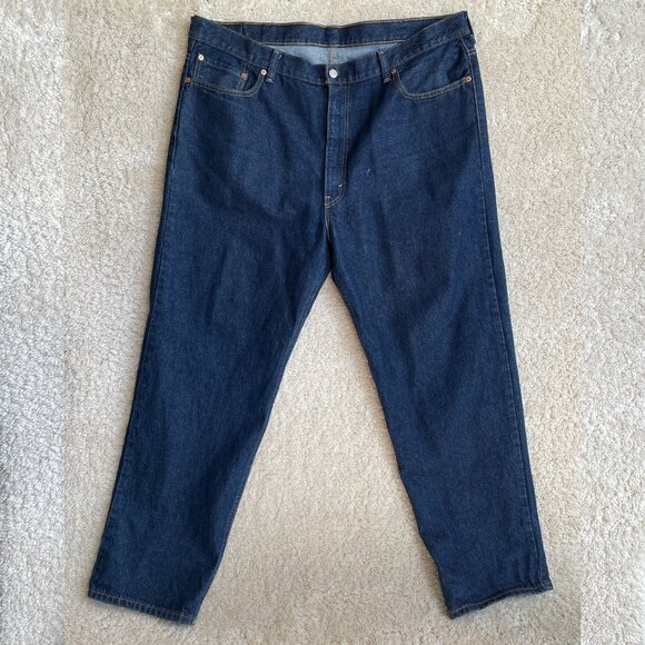 Levis 550 Jeans Mens 42x31  Relaxed Fit Blue Denim Jeans 100% Cotton - Picture 1 of 15